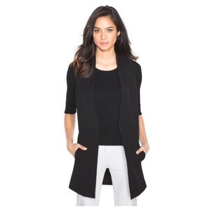White House Black Market Long Vest, NWOT